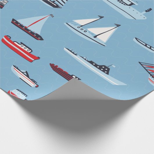 scheepvaartpatroon cadeaupapier (Hoek)