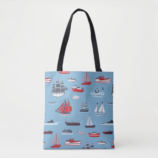 scheepvaartpatroon tote bag (Voorkant)