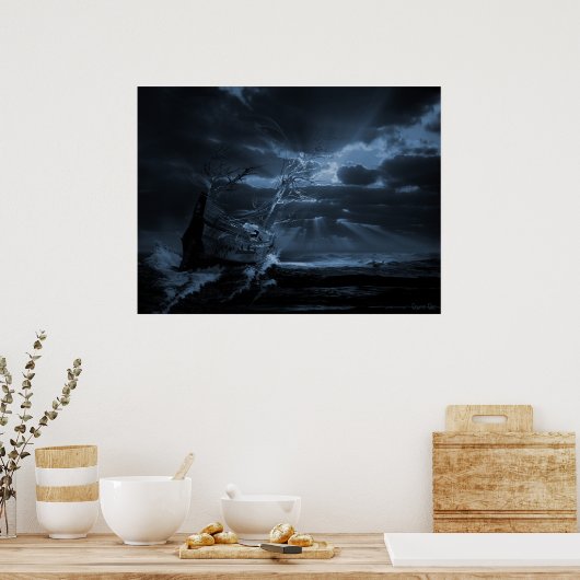 Scheepvaartreeks Ghost: het licht achtervolgen Poster (Keuken)