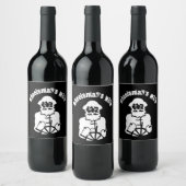 Scheepvaartschip bestuurster van Wheelsman Wijn Etiket (Flessen)