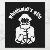 Scheepvaartschip bestuurster van Wheelsman Wijn Etiket (Enkel label)