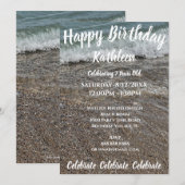 SCHEEPVAARTUIG BIRTHDAY-INVITATIE KAART (Voorkant / Achterkant)