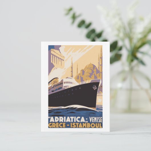  scheepvaartverbinding met Venetië, Griekenland, I Briefkaart (Staand voorkant)