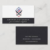 Scheer Gereedschap | Leer Visitekaartje (Voorkant / Achterkant)