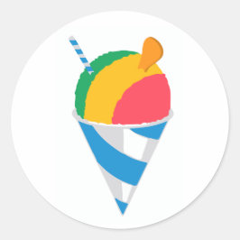 Scheer Ice Cone Rainbow Ronde Sticker