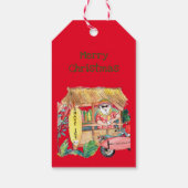 Scheer Ice Santa Claus van Hawaï Cadeaulabel (Achterkant)