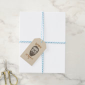 Scheer & Kapsel Retro Kapperszaak Grafisch Type Cadeaulabel (Met Touw)