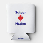 Scheer Nation Canada Verkiezing Rode esdoorn Blad  Blikjeskoeler (Achterkant)