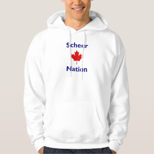 Scheer Nation Canada Verkiezing Rode esdoorn Blad  Hoodie