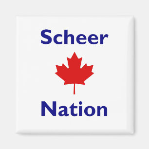 Scheer Nation Canada Verkiezing Rode esdoorn Blad Magneet