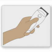 Scheerapparaat Sticker (Voorkant)