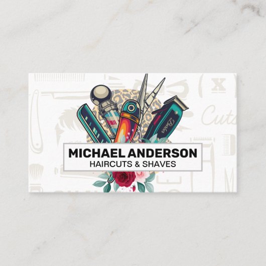 Scheerapparatuur | Haarverzorging Visitekaartje (Voorkant)