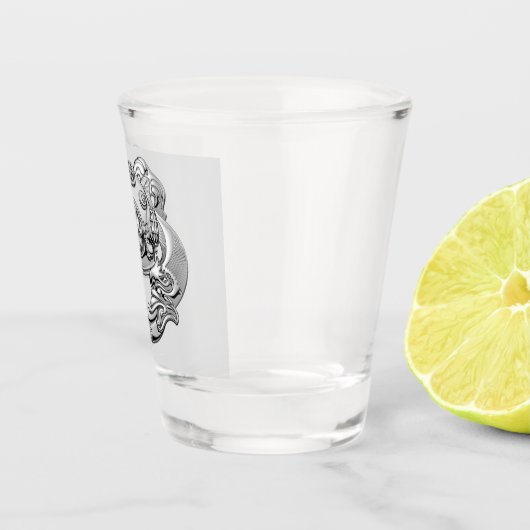 Scheerbaar 1e klasse duikglas shot glas (Rechts)