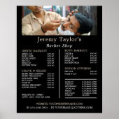 Scheerbeurt, Prijzenlijst Herenkappers Poster (Voorkant)