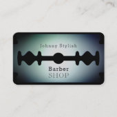 Scheerblauw in de scheerblauw visitekaartje (Voorkant)