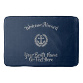 Scheerboot met ankermotieven of jacht badmat (Voorkant)