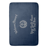 Scheerboot met ankermotieven of jacht badmat (Voorkant Verticaal)