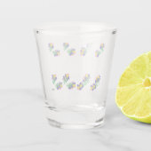 Scheerglas : lentettegels shot glas (Achterkant)