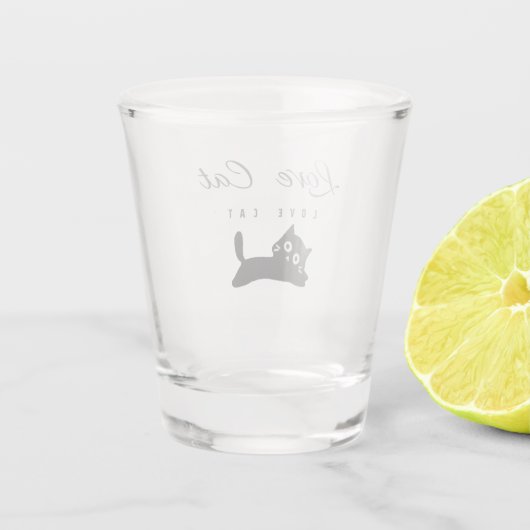 Scheerglas Shot Glas (Achterkant)