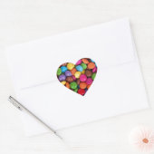 Scheerkleur van de snoep hart sticker (Envelop)