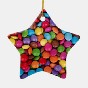 Scheerkleur van de snoep keramisch ornament