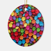 Scheerkleur van de snoep keramisch ornament (Links)