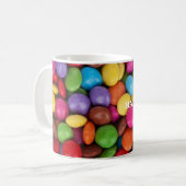Scheerkleur van de snoep koffiemok (Voorkant links)