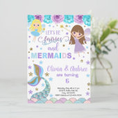 Scheerlingen en zeemeerminnen, zussen-liefhebbers. kaart (Staand voorkant)