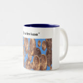 " Scheerlingen uit de hemel " Tweekleurige Koffiemok (Voorkant rechts)