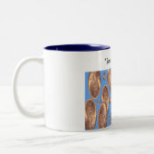 " Scheerlingen uit de hemel " Tweekleurige Koffiemok (Links)