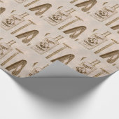 scheermes Barber Vaderdag Verjaardag Cadeaupapier (Hoek)