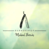 Scheermes Logo Zakelijk Raamsticker (Vel 3)