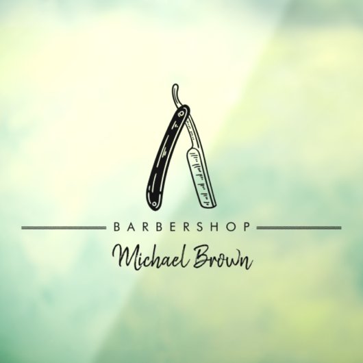 Scheermes Logo Zakelijk Raamsticker (Vel 3)