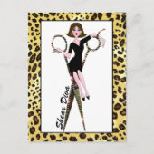 Scheermesje (met donkere haaruitval) Briefkaarten (Voorkant)