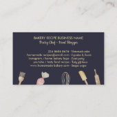 Scheermessenmakerij voor de bakkerij visitekaartje (Achterkant)