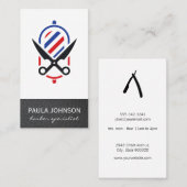 Scheerpaal en Scharen | Leder Visitekaartje (Voorkant / Achterkant)