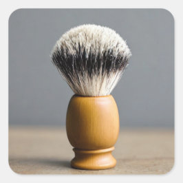 Scheerpenseel Vierkante Sticker