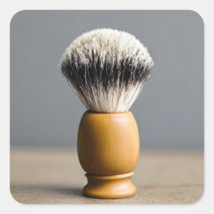 Scheerpenseel Vierkante Sticker