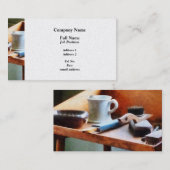 Scheerpenselen, Mokken en penselen - Platinumafwer Visitekaartje (Voorkant / Achterkant)