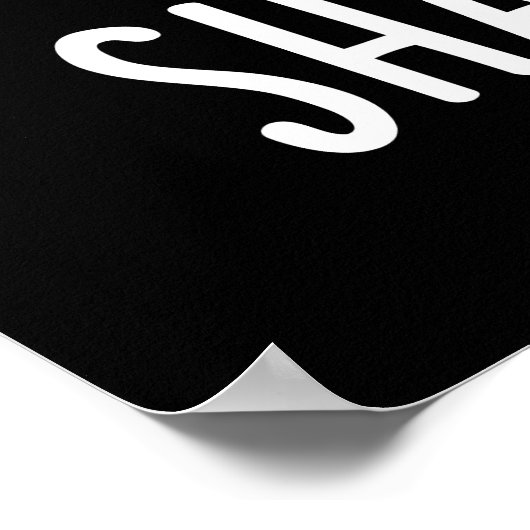 Scheerpeuk Funny Pear Fruit Pun Dark BG Poster (Hoek)