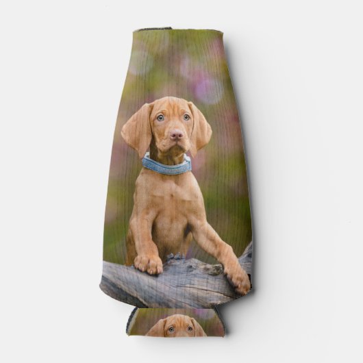 Scheerpups Hongaarse Vizsla Dog Puppy Photo // Flesjeskoeler (Voorkant)