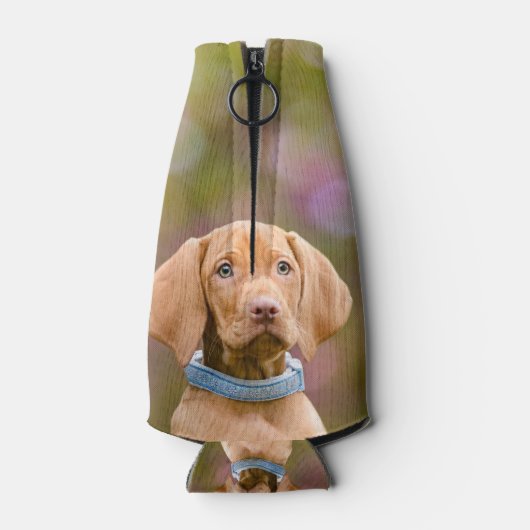 Scheerpups Hongaarse Vizsla Dog Puppy Photo // Flesjeskoeler (Achterkant)