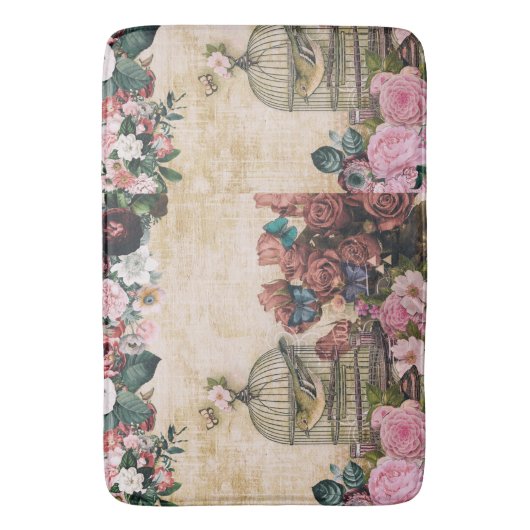 scheerschijfje, patroon, Victoriaans,  collage, ch Badmat (Voorkant Verticaal)