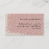  scheerschijfjes rozen naadloos naaien visitekaartje (Achterkant)