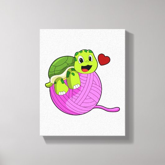 Scheerschild met Koel van Wol Canvas Afdruk (Voorkant)