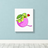 Scheerschild met Koel van Wol Canvas Afdruk (Insitu (Houten vloer))