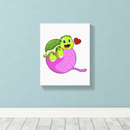 Scheerschild met Koel van Wol Canvas Afdruk (Insitu (Houten vloer))