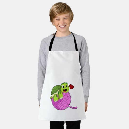 Scheerschild met Koel van Wol Schort (Gedragen)