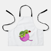 Scheerschild met Koel van Wol Schort (Voorkant)