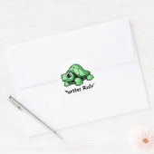 Scheerschildpadregel! Ronde Sticker (Envelop)